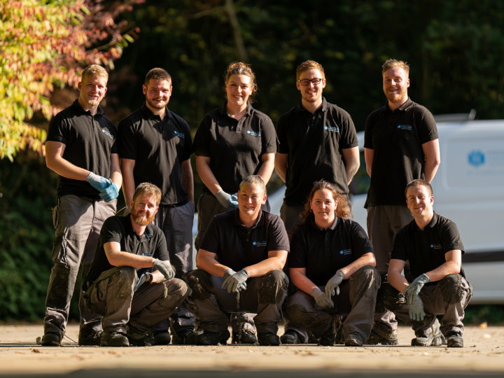 Liz and Rhys, who run JJ Cleaning and Property Maintenance in Eastbourne